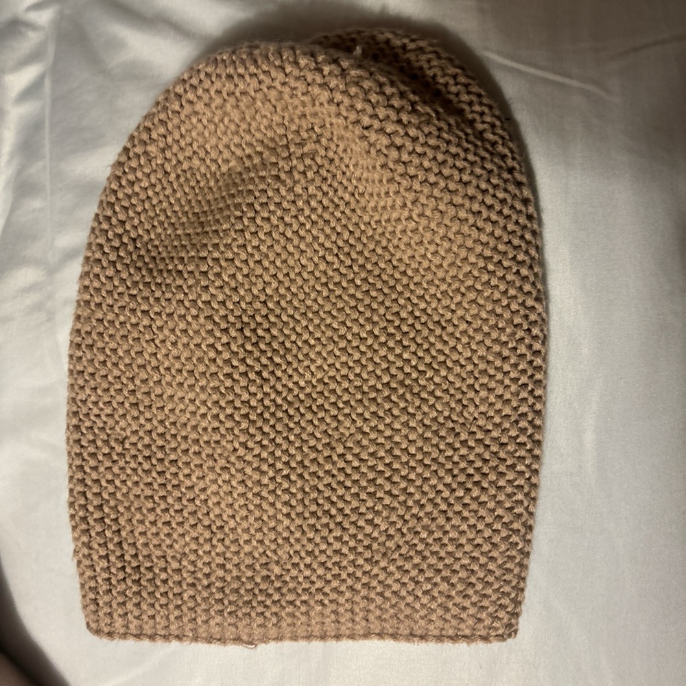 Tan brown crochet hat